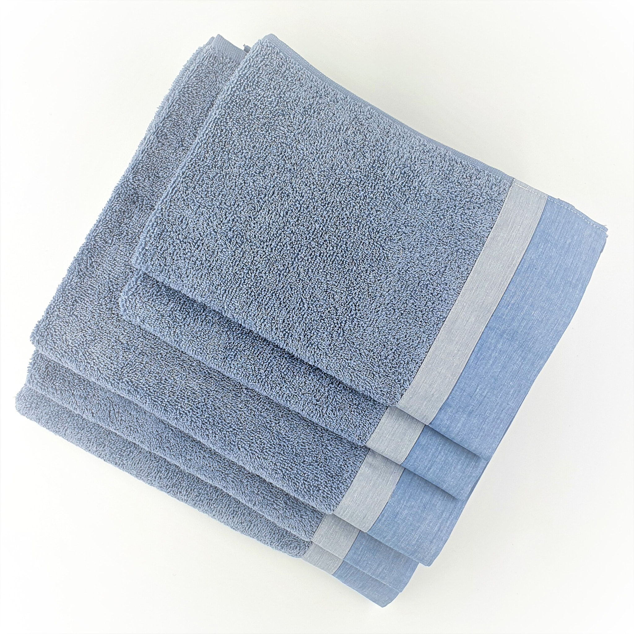 Set Spugna VARAZZE 5 Pezzi: 2 Viso+2 Ospite + 1 Telo Bagno - 450 gr/m² - 100% Puro Cotone