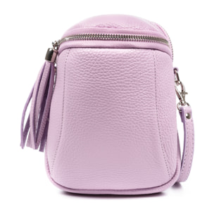 Agugliano borsa a tracolla donna. Pelle autentica finitura Dollaro.