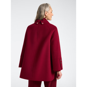 Elena Mirò - Cappotto misto lana double - Bordeaux