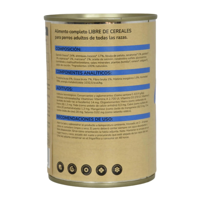 Comida Húmeda Grain Free Superpremium para perro Salmón Planeta Huerto 380 g