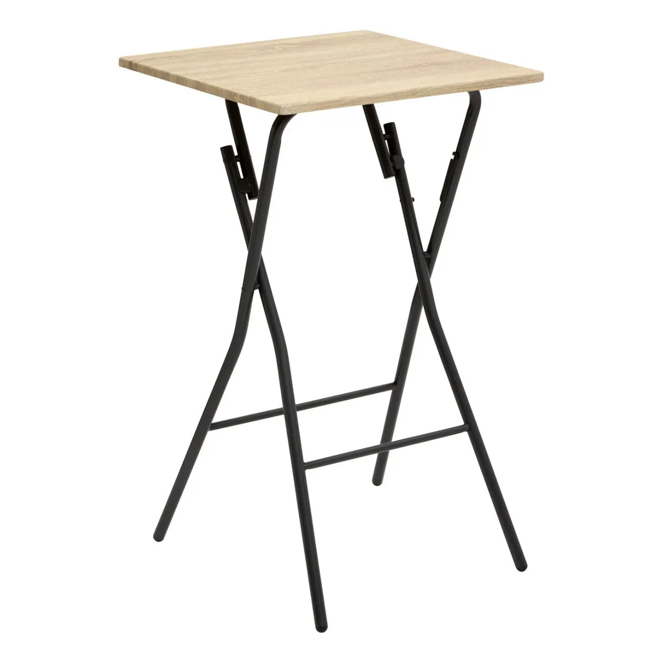 Table de bar pliante 2 places effet bois