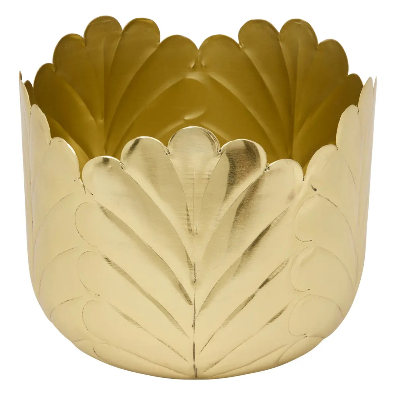 Cache-pot Belli doré 21x18cm