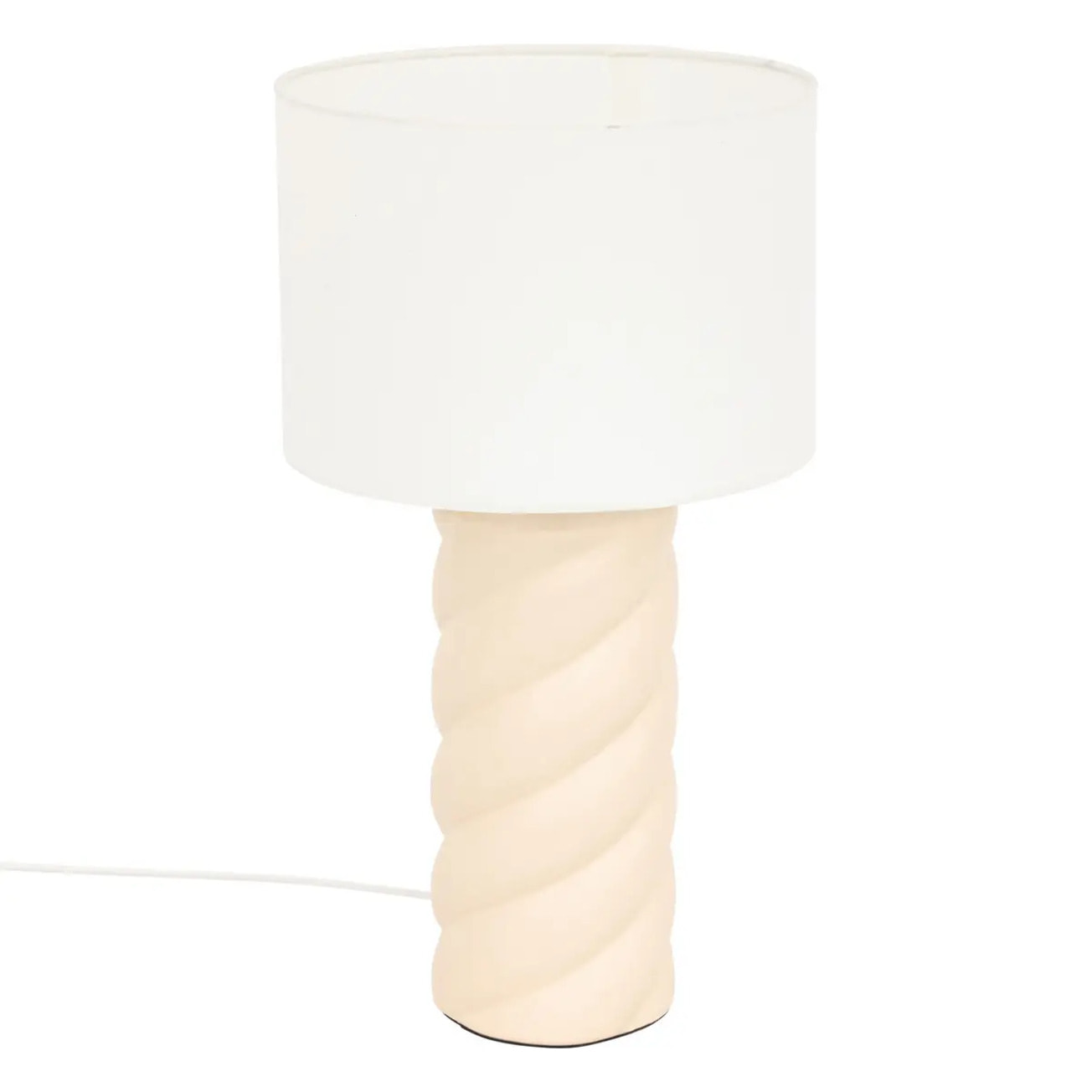 Lampe à poser Noly céramique beige H44cm