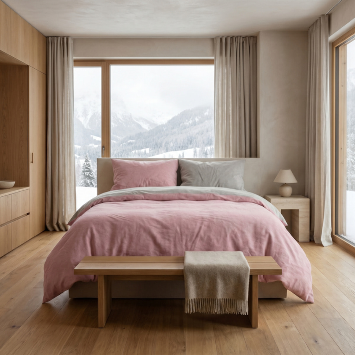 Parure copripiumino in flanella di cotone caldo e morbido, set sacco copripiumino con federa double face, tessuto tinto filo traspirante e resistente, ideale per inverno, comfort avvolgente, facile da lavare e durevole