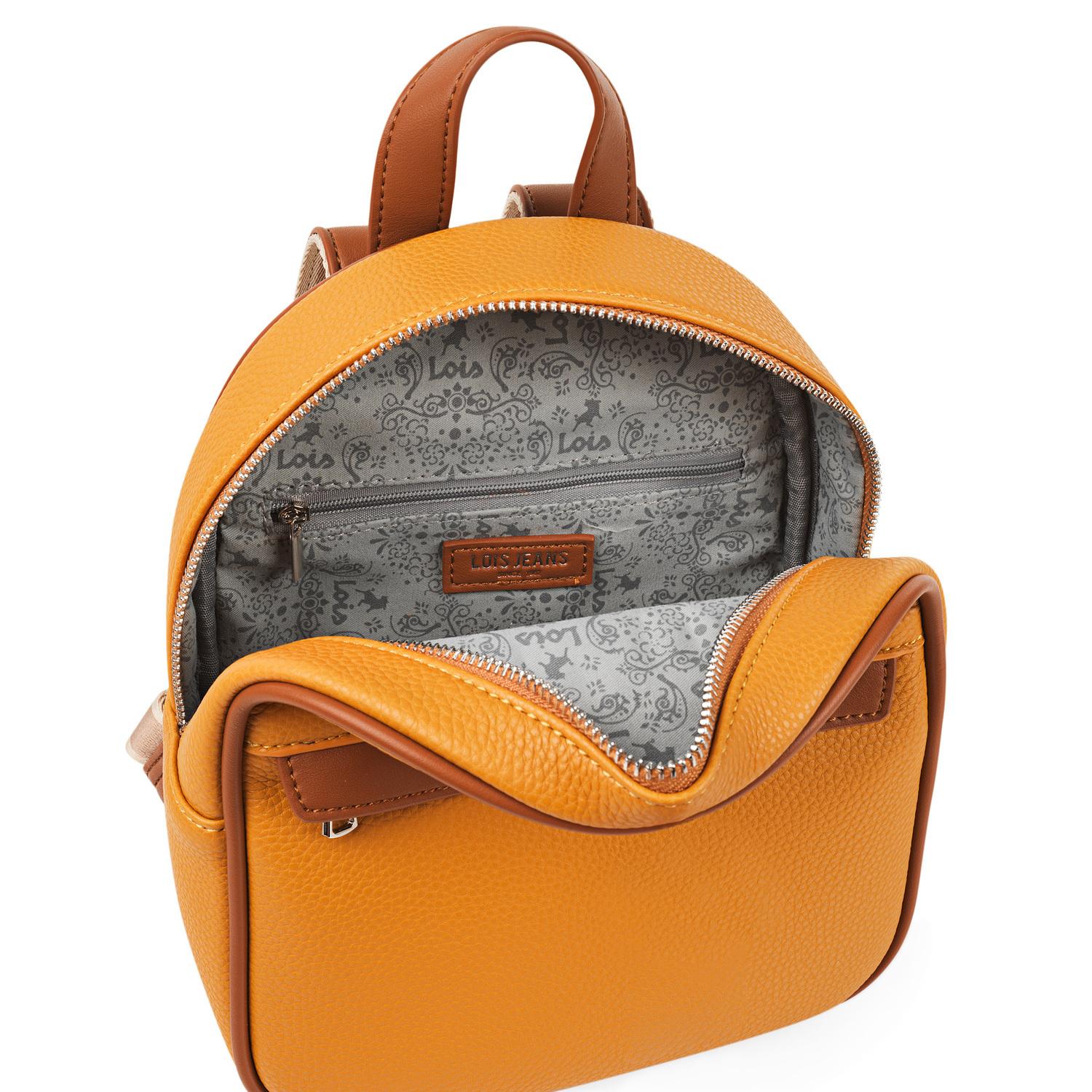 Bolso Mochila Mujer Lois Chandler Mostaza