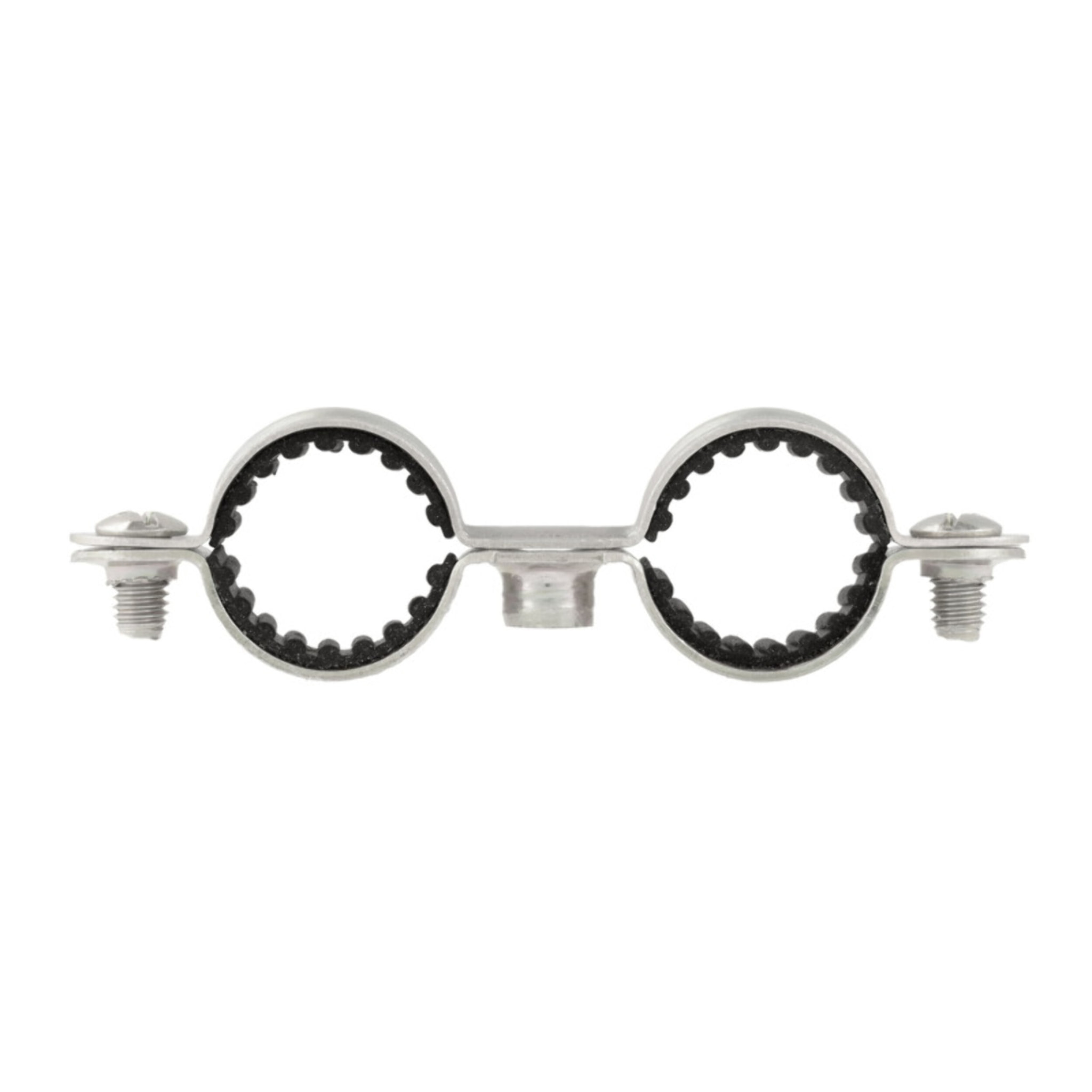 Collier de plomberie double isophonique Atlas en acier zingué - Ø 10 - Boite de 100 - SCELL-IT - CDI10