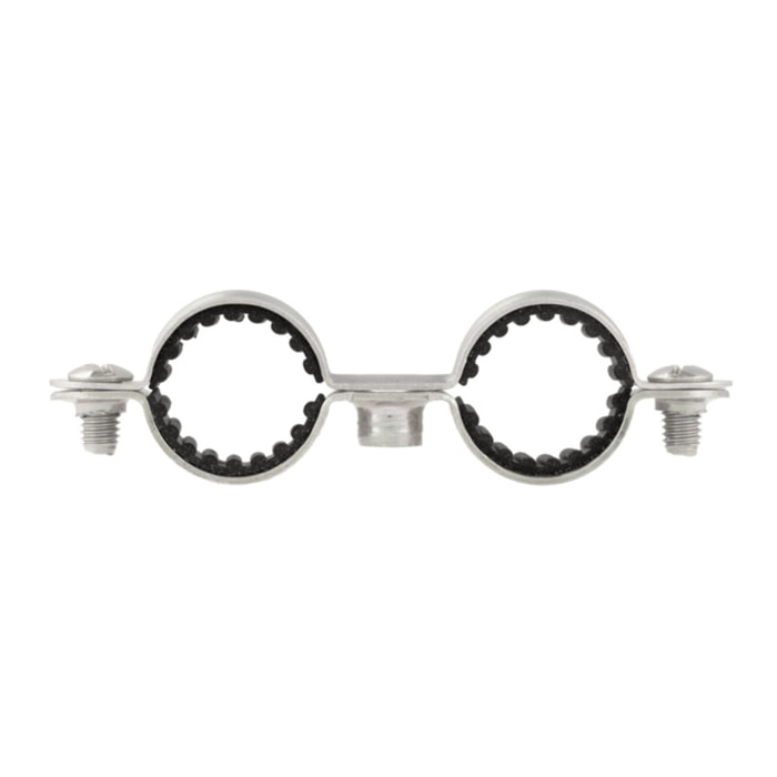 Collier de plomberie double isophonique Atlas en acier zingué - Ø 10 - Boite de 100 - SCELL-IT - CDI10