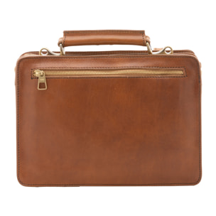 Borsa a mano  unisex In Vera pelle Made in Italy 32x23x10 cm