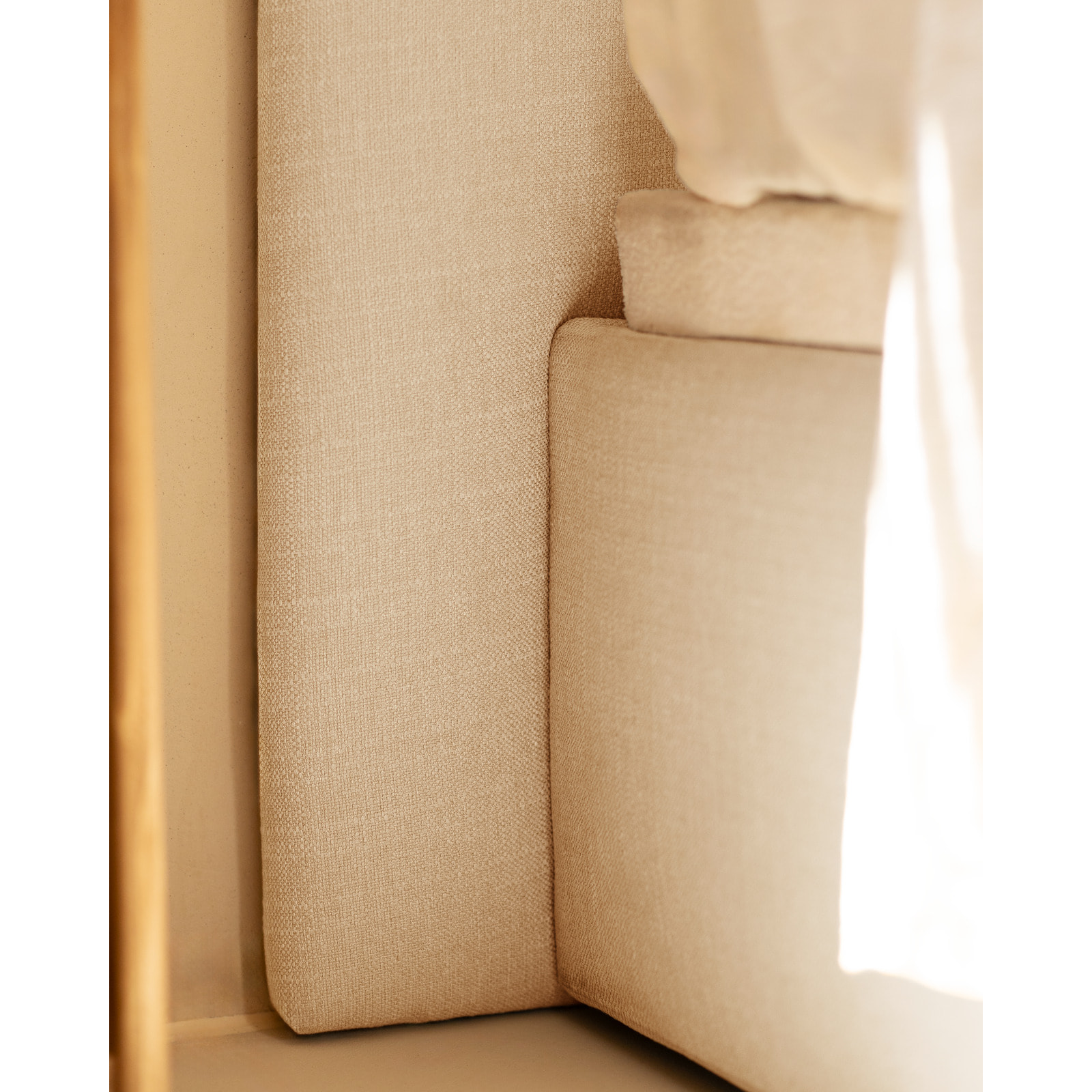 Cama con canapé blanco para colchón de varias medidas