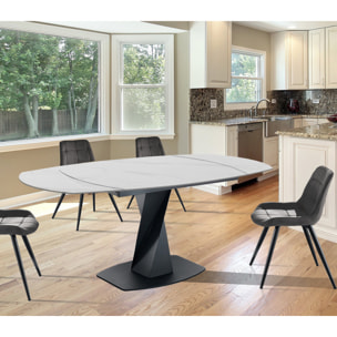 ORESTELUCHETTA Tavolo allungabile DYKE WHITE MARBLE