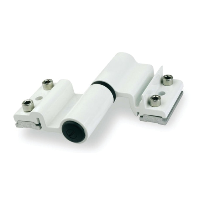 Paumelle à clamer 5506I FAPIM pour porte lourde - Noir 9005 - 5526-37