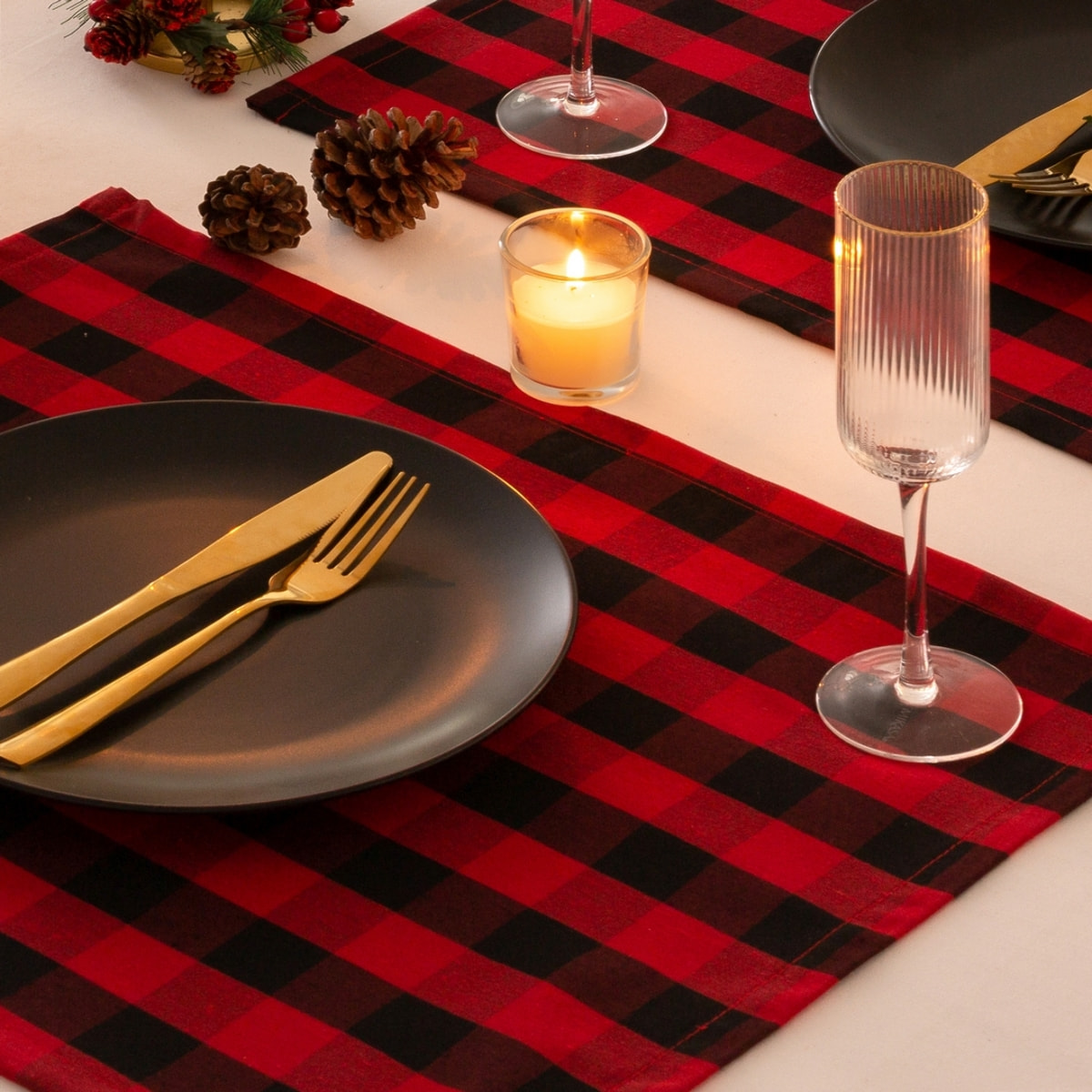 Nappe anti-tâches INDIV. XENIA ROUGE-NOIR (2 ud.)