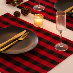 Nappe anti-tâches INDIV. XENIA ROUGE-NOIR (2 ud.)