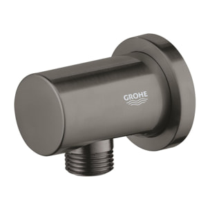 Coude à encastrer 1/2" - Hard Graphite brossé