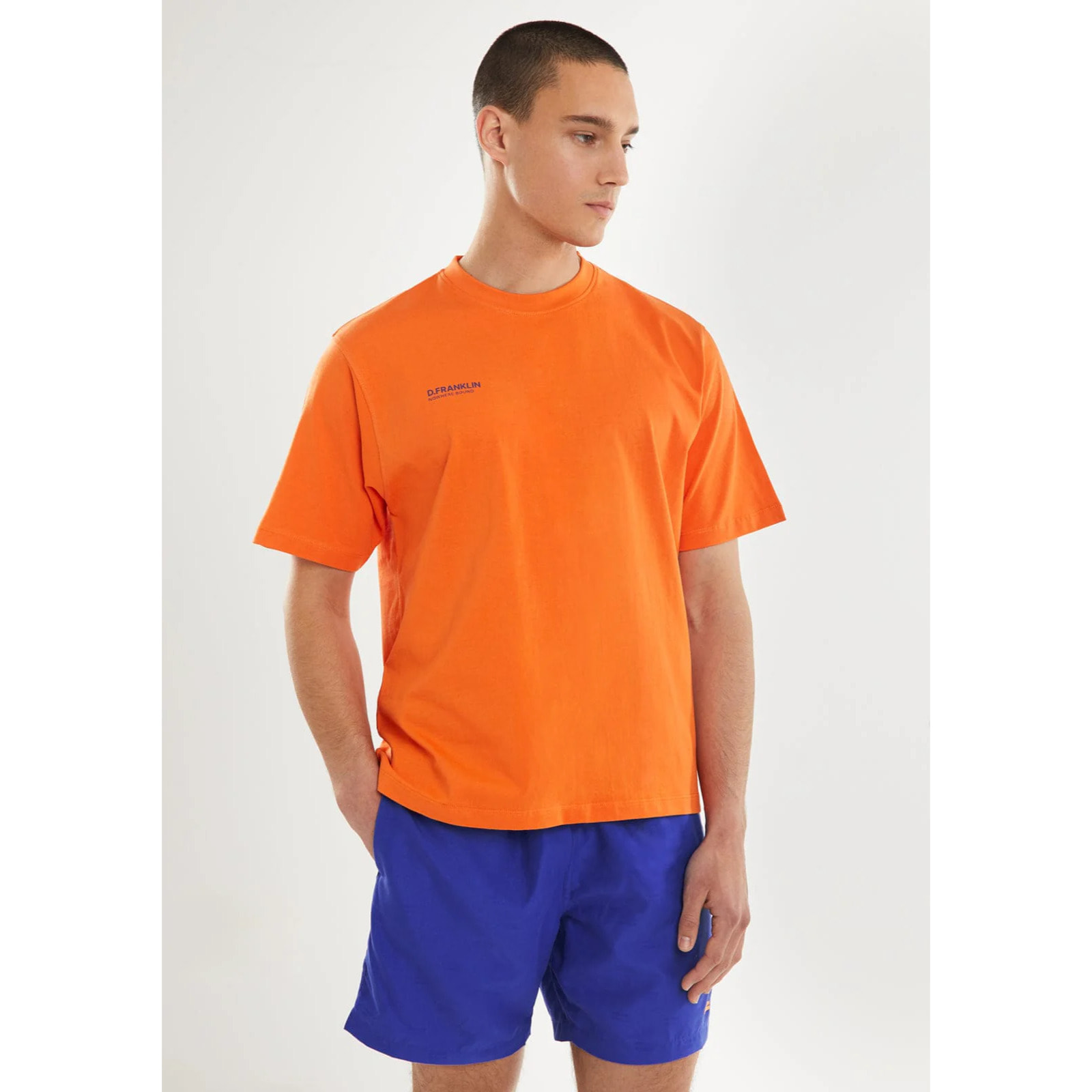 Camiseta de Hombre Nowhere Bound Naranja / Morado D.Franklin