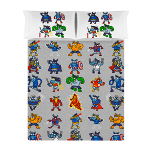 Sábana Encimera Super Heroes - 100% algodón - 150 hilos