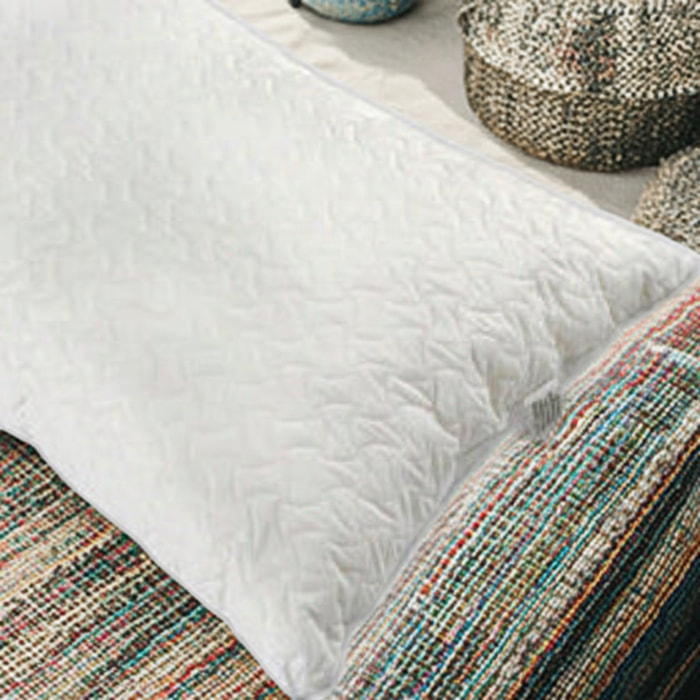 EFFE Guanciale Memory Fiocco 48x78x18 cm_Ergonomico, Ipoallergenico e Tessuto 3D_Made in Italy