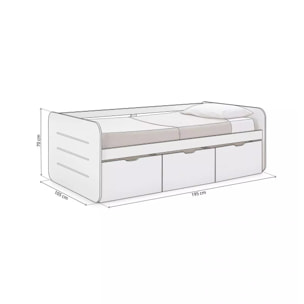 Cama juvenil Lille Blanco