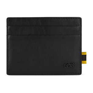 Tarjetero Piel Hombre Lois Lubbock Negro