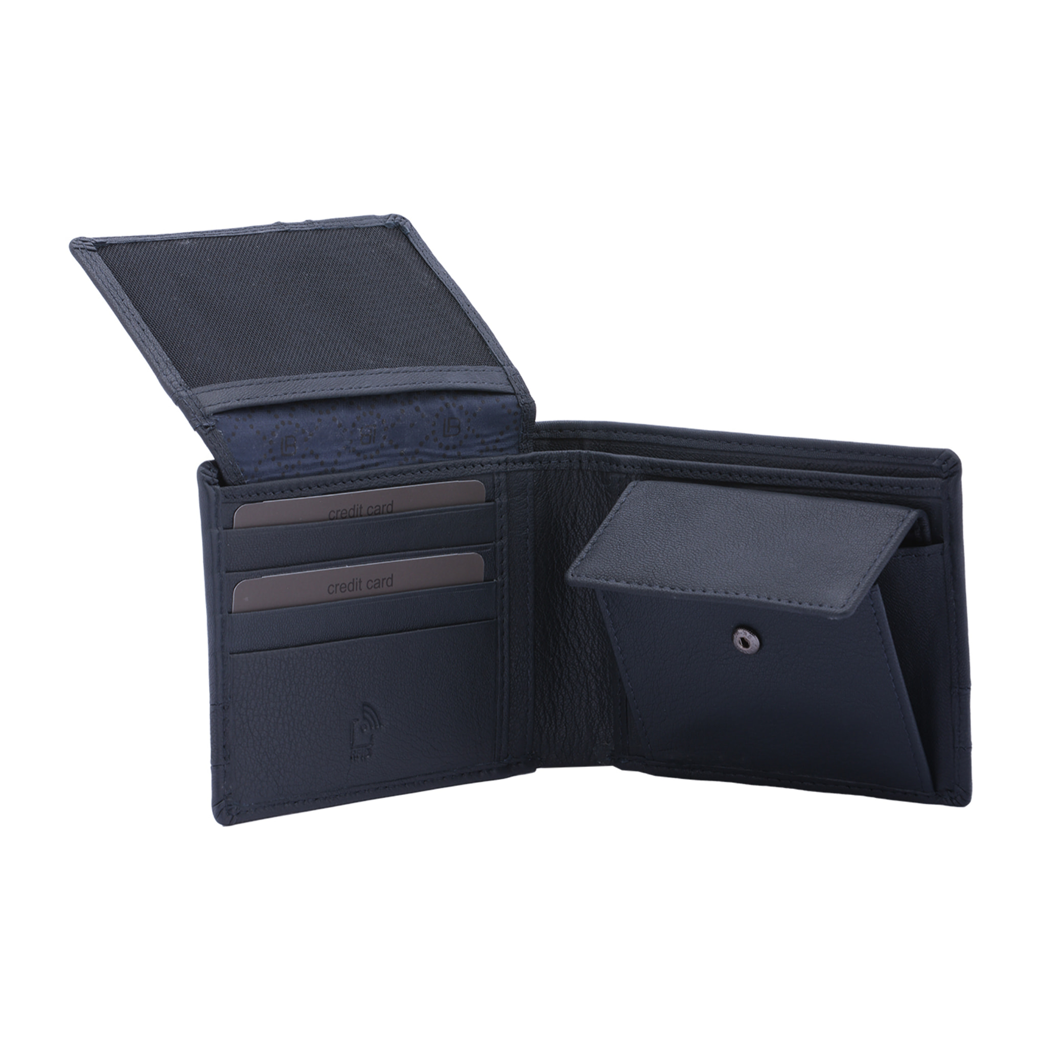 Portafoglio  da uomo In Vera pelle Made in Italy 9,5x12x3 cm