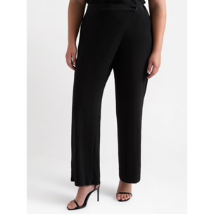 Fiorella Rubino - Pantaloni pareo in jersey - Nero