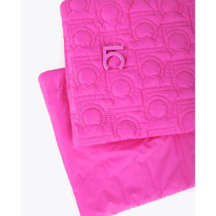 Monogramma in nylon con colletto imbottito