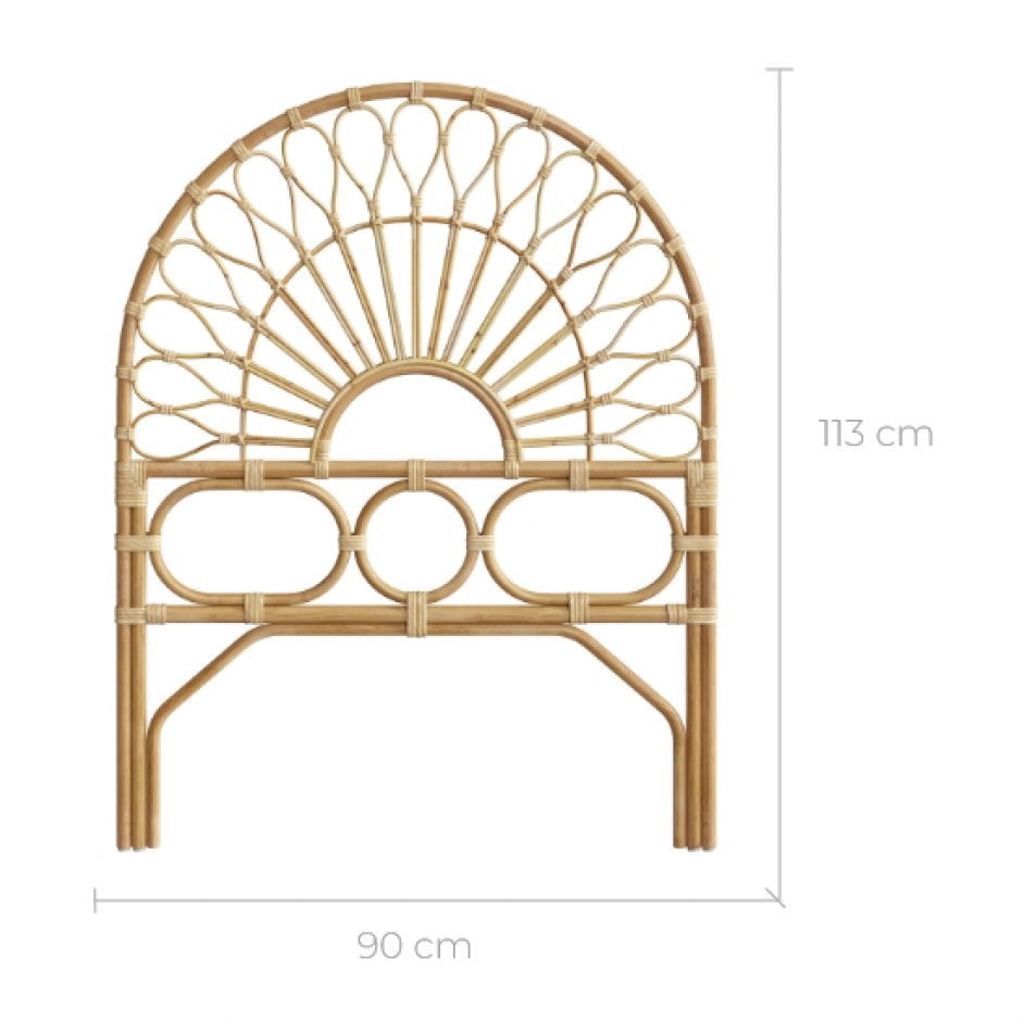 Tête de lit 90 cm en rotin - Bahia