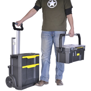 Servante Modulo 2 en 1 avec boîte à outils et organiseur