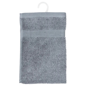 Serviette invité "Essentiel" coton gris 30x50cm