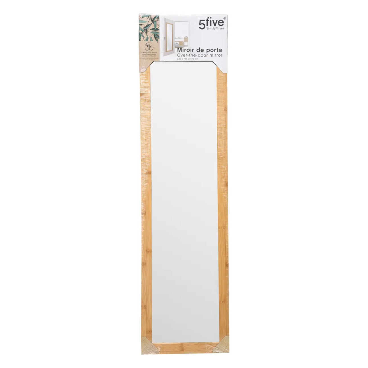 Miroir de porte 110x30cm bambou