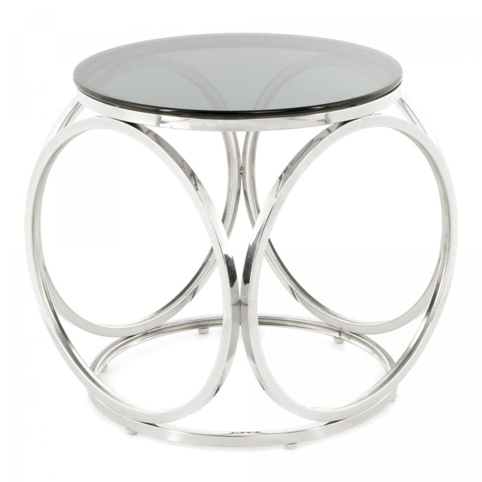 Table basse fait main en acier inoxydable TUHU