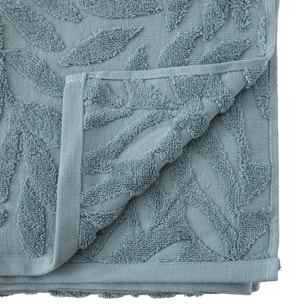 Drap de douche "Cisel" - coton - bleu - 70x130 cm