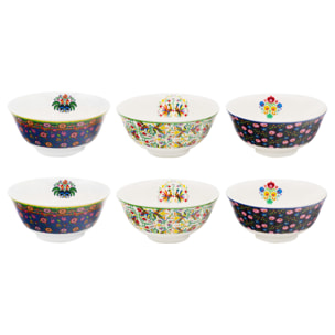 Lot de 6 grands bols, MUCHACHA