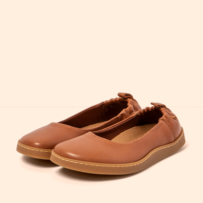Bailarinas N5912 SOFT NAPPA CUERO/ ORIGEN color Cuero