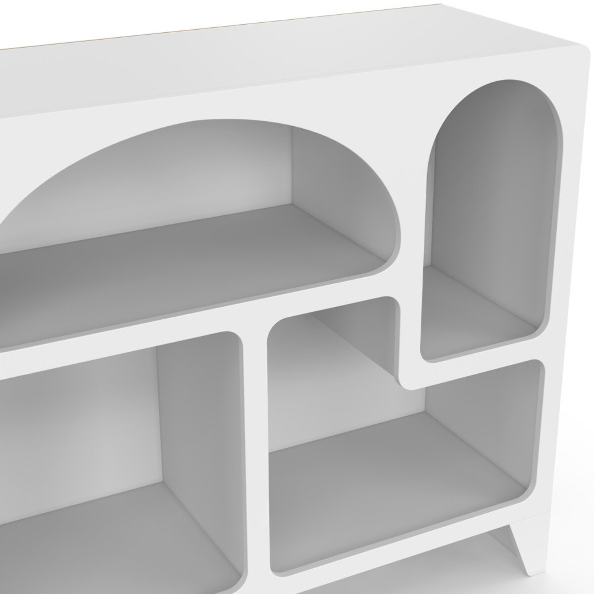 Buffet Alanya organique blanc 80cm