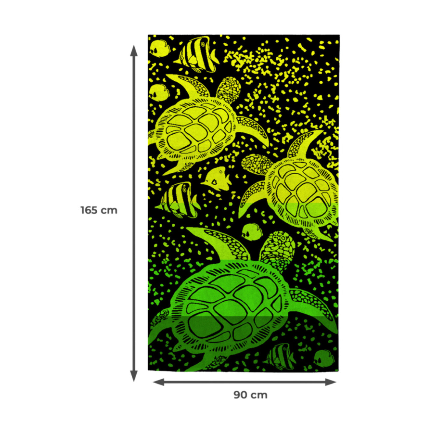 Telo Mare Spugna Jacquard Spiaggia Disegno Guizzo