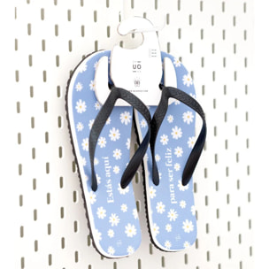 Chanclas "Estás aquí para ser feliz"