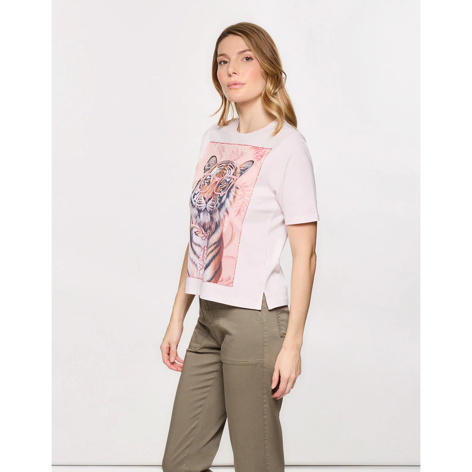 Camiseta Manga Corta Rosa Claro - Tigrali