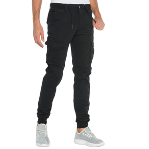 Pantalone cargo Hot Buttered Arborek Nero