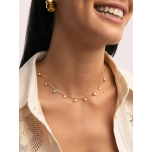 Collar Shamira Acero Baño Oro