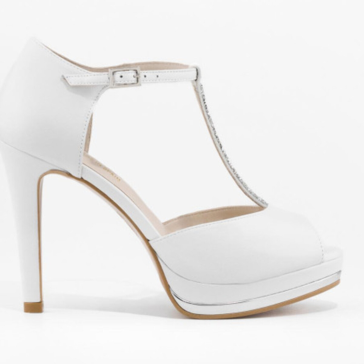 SANDALIAS DE NOVIA BLANCAS PAULI