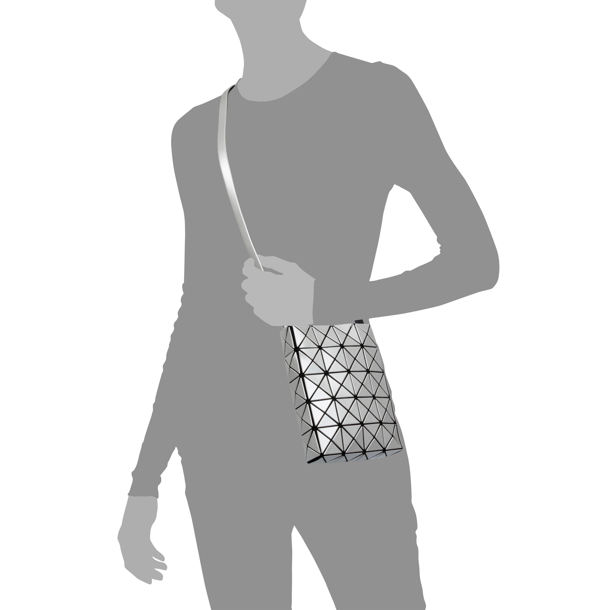 Aterno bolso bandolera y de mano de diseño geométrico.