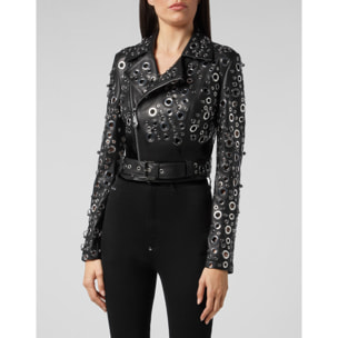 PHILIPP PLEIN Biker de cuero