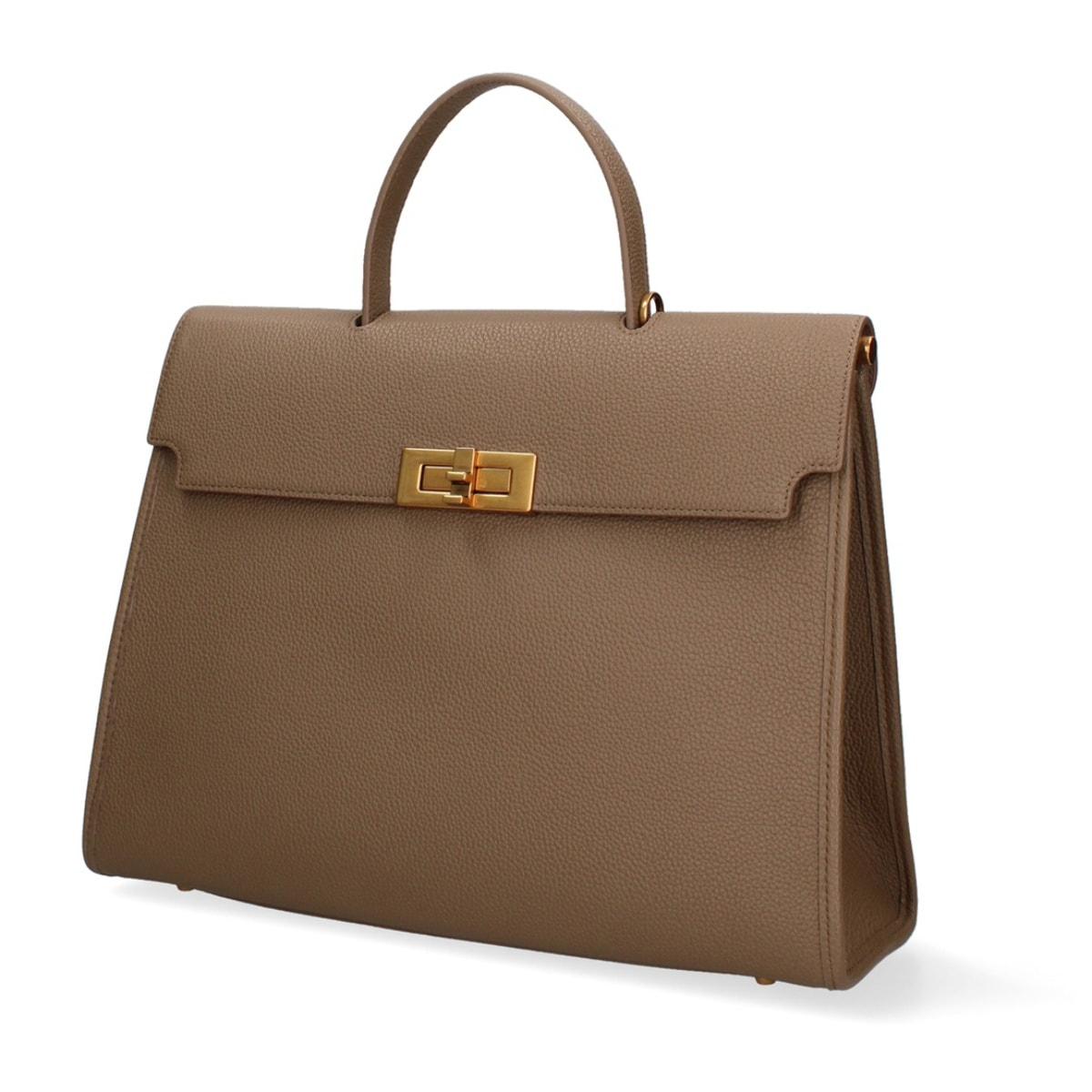 Borsa a mano da donna Made in Italy - Modello Zaffiro Lux - 100% pelle - 35.0 x 27.0 x 13.0 cm