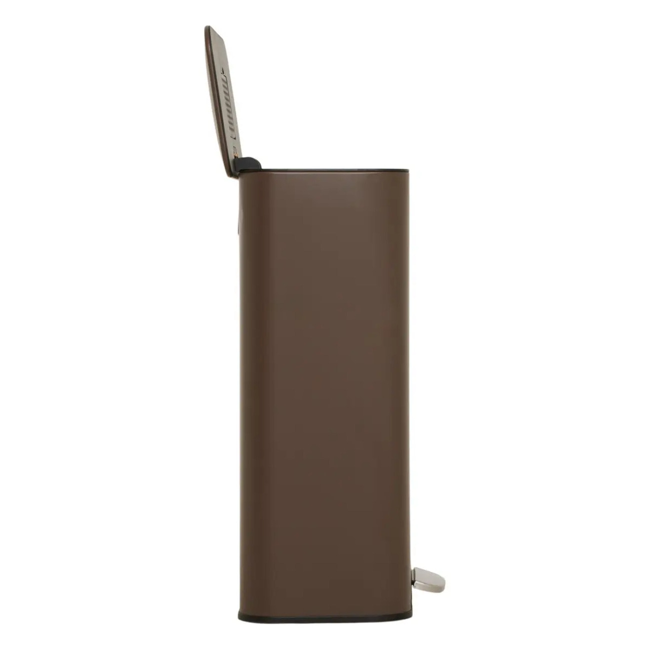 Poubelle rectangulaire à pédale Delta 30L chocolat
