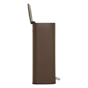 Poubelle rectangulaire à pédale Delta 30L chocolat