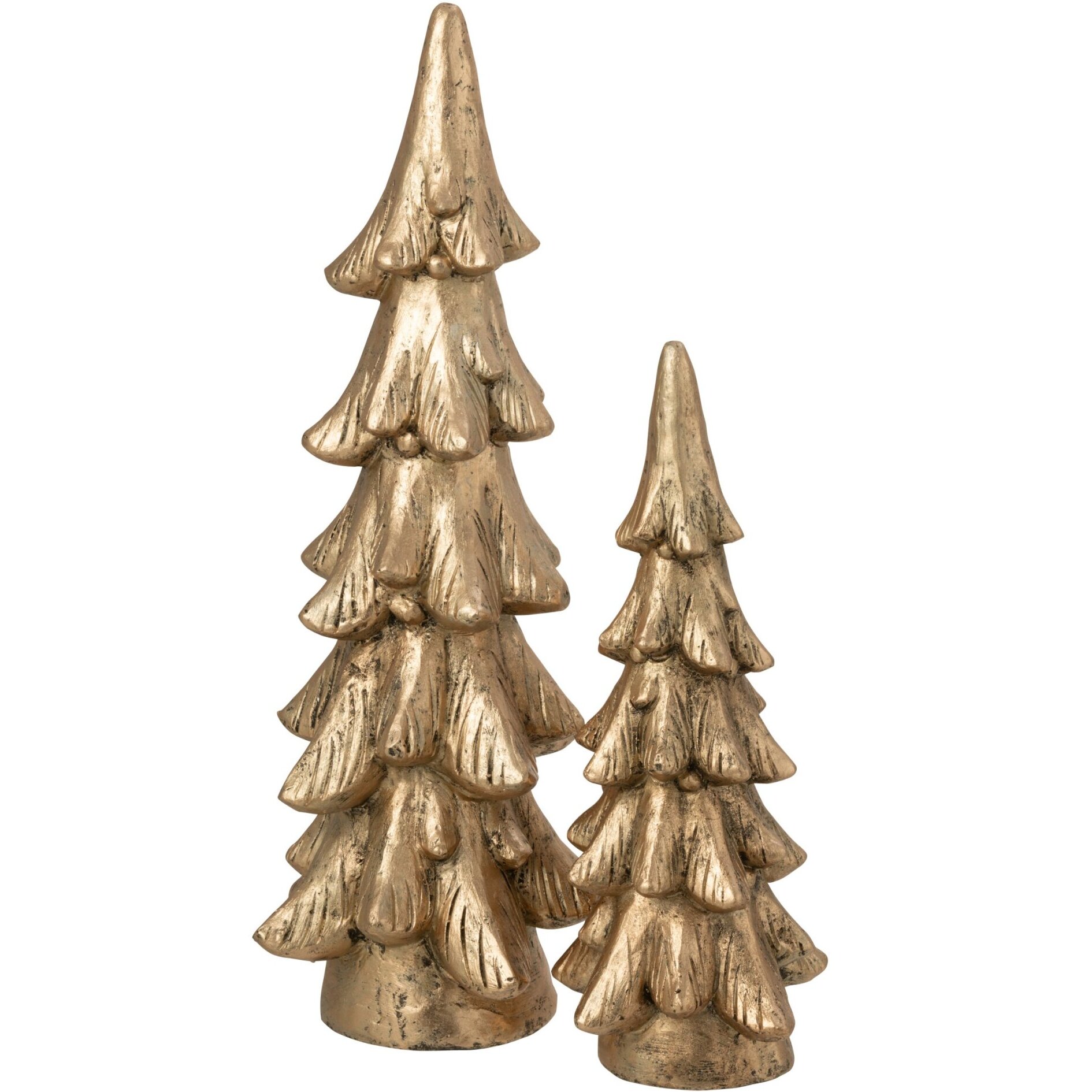 J-Line décoration sapin de Noël Base Ronde - magnésium - or - large