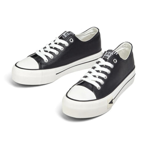 Zapatillas Plataforma Negras Mujer