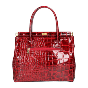 Borsa a mano da donna - Modello Delfina - Vera pelle - 32.0 x 28.0 x 15.0 cm