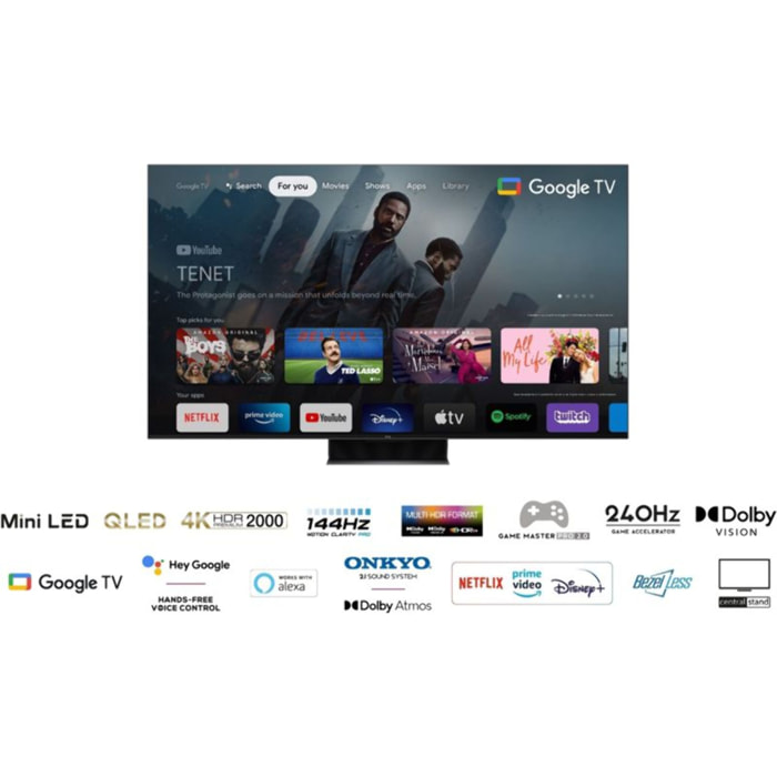 TV QLED TCL Mini LED 85C849